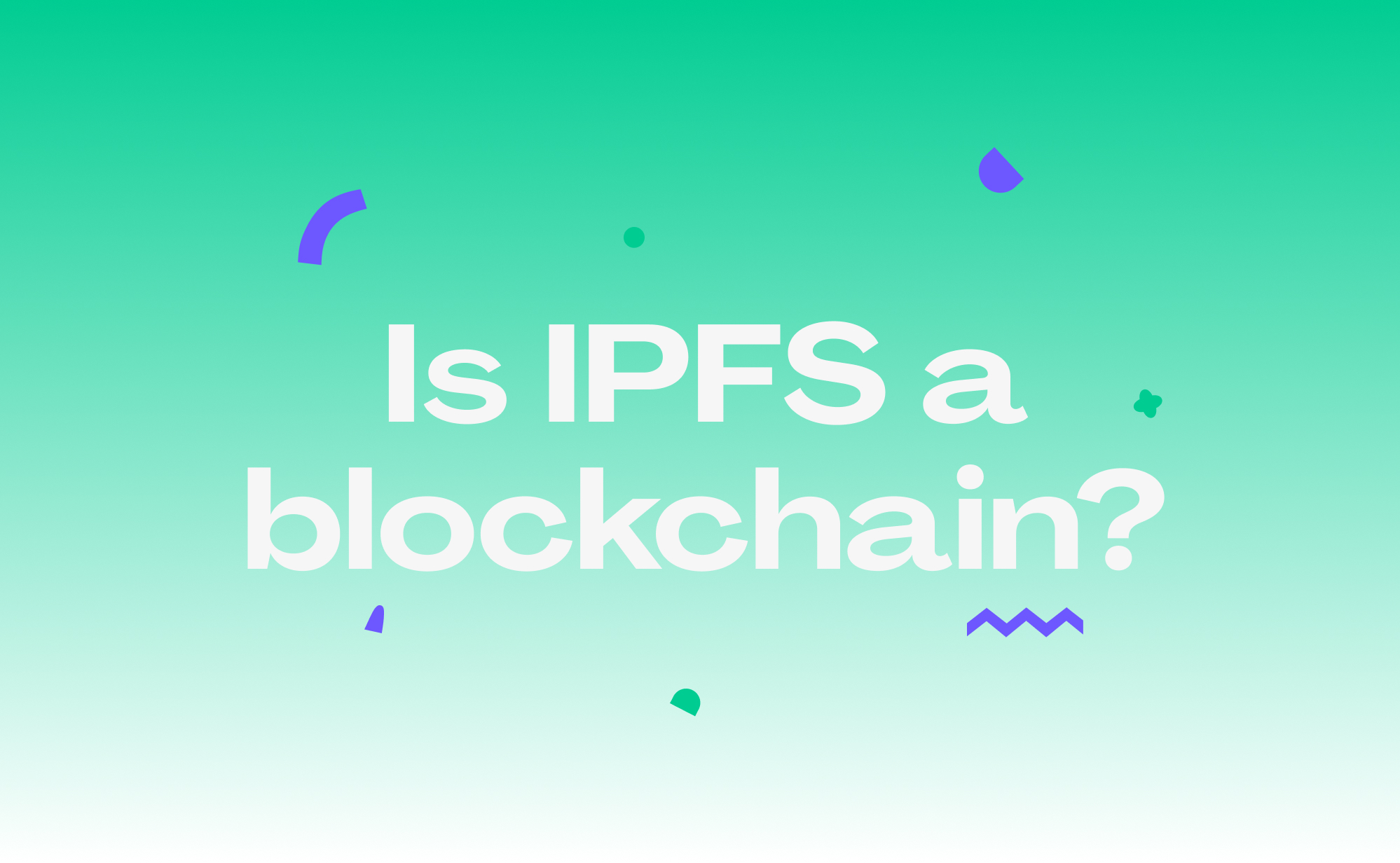 Is IPFS a blockchain?